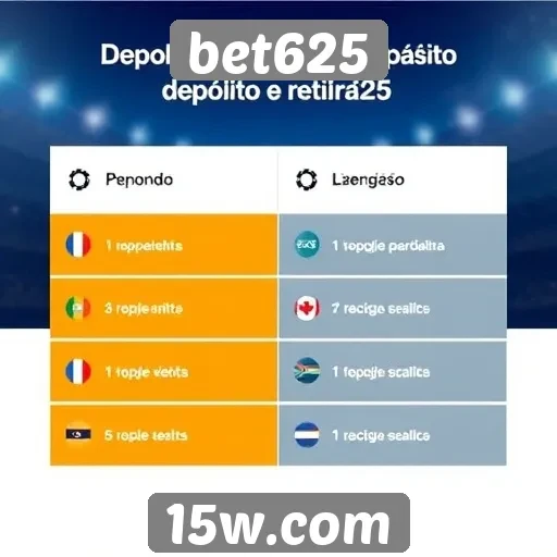 Métodos de Depósito e Retirada no Bet625